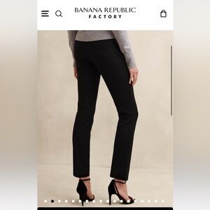 Banana Republic Sloan crop pant size 0 Black